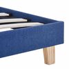 vidaXL Bettgestell ohne Matratze Blau Stoff 150x200 cm