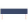 vidaXL Kopfteile 2 Stk. Blau 80x5x78/88 cm Stoff
