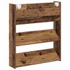 vidaXL Schuhschrank 2 pcs Altholz 85 x 18 x 90 cm Holzwerkstoff