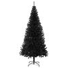 vidaXL Künstlicher Weihnachtsbaum mit Ständer Schwarz 240 cm PVC
