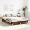 vidaXL Bettgestell ohne Matratze R&auml;uchereiche 140x200 cm Holzwerkstoff