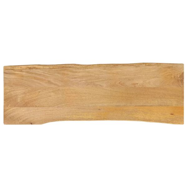 vidaXL Tischplatte mit Baumkante 140x40x3,8 cm Massivholz Mango