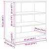 vidaXL Sideboard 3 pcs Altholz 70 x 41 x 75 cm Holzwerkstoff