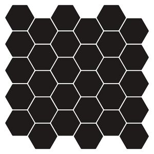 vidaXL Sechseckige Fliese 20 pcs Schwarz 30 x 30 cm