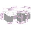 vidaXL Garten-Sofa-Set mit Kissen mit Speicher 8 pcs Beige und Creme