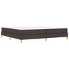 vidaXL Boxspringbett mit Matratze Dunkelbraun 200 x 200 cm Stoff