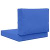 vidaXL Sofakissen f&uuml;r drau&szlig;en 2 pcs T&uuml;rkis Polyester