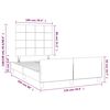vidaXL Bettgestell ohne Matratze Dunkelgr&uuml;n 120x200 cm Samt