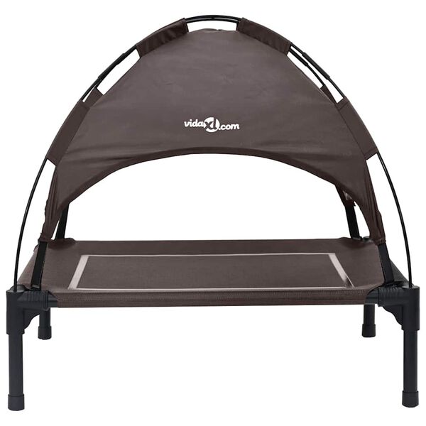 vidaXL Hundebett Braun 71 x 64 x 71 cm Stahl
