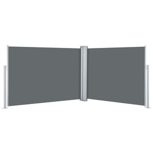 vidaXL Ausziehbare Seitenmarkise Anthrazit 120 x 1000 cm