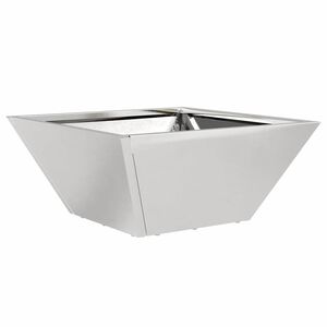 vidaXL Garten-Pflanzgef&auml;&szlig; Silber 35 x 35 x 15 cm Edelstahl