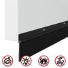 vidaXL Aufsteck T&uuml;rb&uuml;rstendichtungen 12 pcs Schwarz 100 cm