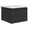 vidaXL 10-tlg. Garten-Sofagarnitur mit Kissen Braun Poly Rattan