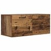 vidaXL Wandschrank Altholz 80 x 36,5 x 35 cm
