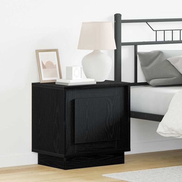 vidaXL Nachttisch Schwarz 44 x 34,5 x 45 cm Holzwerkstoff