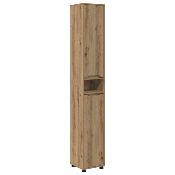 vidaXL Badezimmerschrank mit Regal Artisan-Eiche 30,5 x 30 x 195 cm