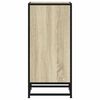 vidaXL Sideboard Sonoma-Eiche 35,5x35x76 cm Holzwerkstoff und Metall