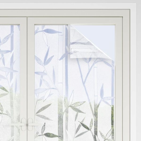 vidaXL Fensterfolien 4 Stk. Matt Bambus-Muster PVC