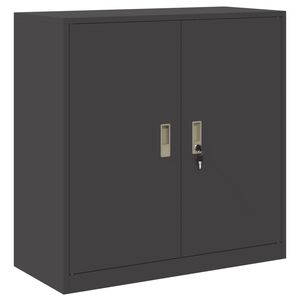 vidaXL Aufbewahrungsschrank Schwarz 90 x 40 x 90 cm Stahl