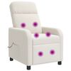 vidaXL Massage Relaxsessel Creme Boucl&eacute;