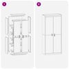 vidaXL Aufbewahrungsschrank 2 pcs Senfgelb 90 x 40 x 200 cm Stahl