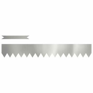 vidaXL Raseneinfassung 10 pcs 100 x 0,05 x 15 cm Verzinkter Stahl