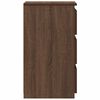 vidaXL Nachttische 2 Stk. Braun Eiche 40x35x62,5 cm Holzwerkstoff