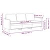 vidaXL 3-Sitzer-Sofa Weinrot 180 cm Kunstleder