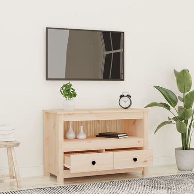 vidaXL TV-Schrank 79x35x52 cm Massivholz Kiefer