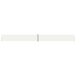 vidaXL Seitenmarkise Ausziehbar Creme 117x1200 cm