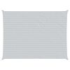 vidaXL Sonnensegel Hellgrau und Wei&szlig; 8 x 6 m 100 % Polyester Oxford