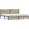 vidaXL Metallbett ohne Matratze Sonoma-Eiche 193x203 cm
