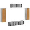 vidaXL TV-Schr&auml;nk 5 pcs Graues Sonoma
