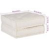 vidaXL Modulares Sofaelement Creme 70x70x36 cm Stoff