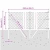 vidaXL Zaunpfosten Gr&uuml;n 25 x 0,8 m (40 x 40 mm Maschen) Stahl und PVC