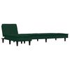 vidaXL Schlafsofa in L-Form Dunkelgr&uuml;n 255x140x70 cm Samt