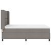 vidaXL LED Boxspringbett mit Matratze Taupe 140 x 190 cm Stoff