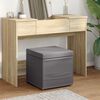 vidaXL Hocker Grau 41 x 41 x 40 cm Kunstleder und Engineering Holz