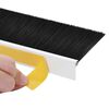 vidaXL Selbstklebende T&uuml;rb&uuml;rstendichtungen 12 pcs Wei&szlig; 100 cm
