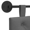 vidaXL H&auml;ngevorderseite Wandmontiert Dunkelgrau 150 x 55 x 7 cm Stoff