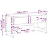 vidaXL TV-Schr&auml;nk Schwarz Eichen-Optik 100 x 36 x 49,5 cm