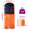 vidaXL Schlafsack f&uuml;r Erwachsene Camping 3-4 Jahreszeiten