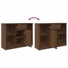 vidaXL Sideboard mit Schublade Braun Eichen-Optik 101x35x76 cm