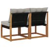 vidaXL 2 St&uuml;ck Outdoor Mittelsofa
