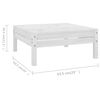 vidaXL 8-tlg. Garten-Lounge-Set Massivholz Kiefer Wei&szlig;