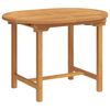vidaXL Garten Essgruppe 5 pcs Braun Massivholz Teak