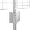 vidaXL Zaun mit Pfosten Silber 0,5 x 10 m Stahl