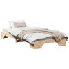 vidaXL Bettrahmen Natur 100 x 200 cm Massives Kiefernholz
