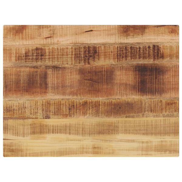 vidaXL Tischplatte 80x60x3,8 cm Rechteckig Raues Massivholz Mango
