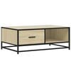 vidaXL Couchtisch Sonoma-Eiche 90x57x35 cm Holzwerkstoff und Metall